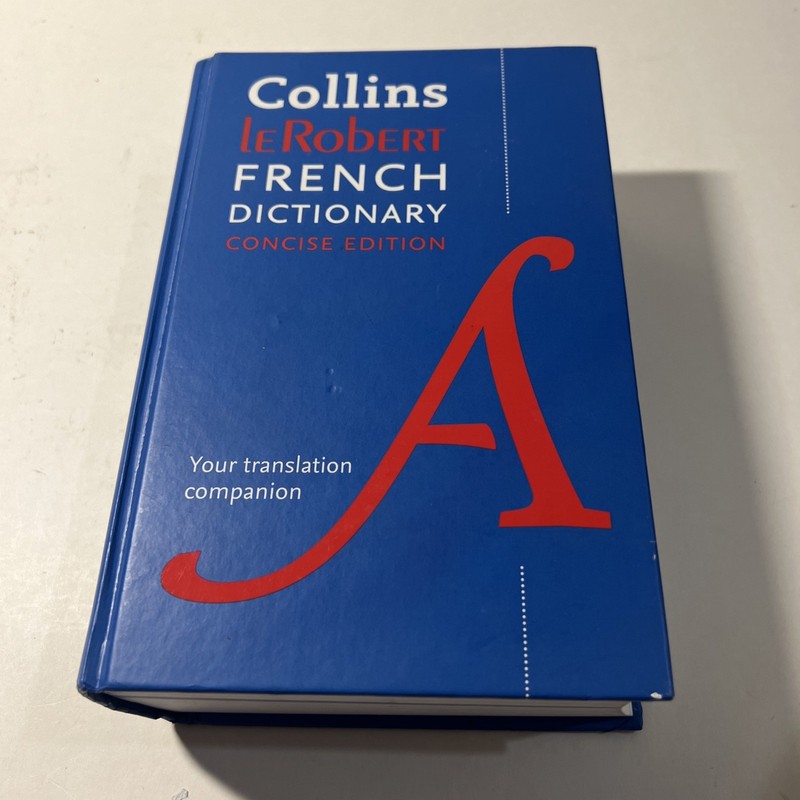 Collins Robert French Dictionary: Concise Edition – hardcover VG
