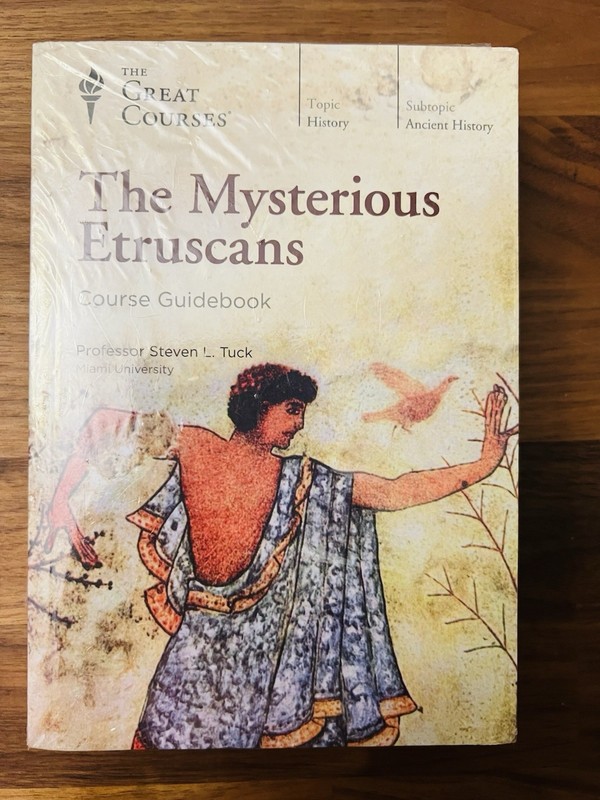 Brand New Great Courses The Mysterious Etruscans DVD & Book, & Transcript Book