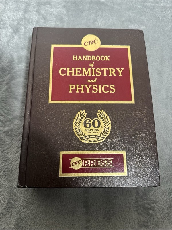 CRC Handbook of Chemistry and Physics 60th Edition Hardcover — Vintage 1979