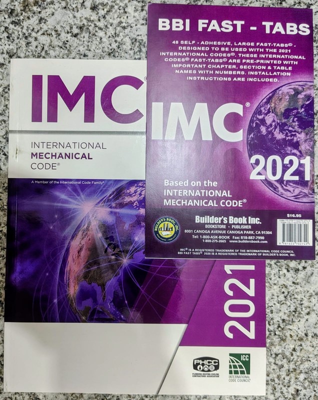 2021 IMC - 2021 Mechanical Code - Paperback Free Fast tabs for indexing