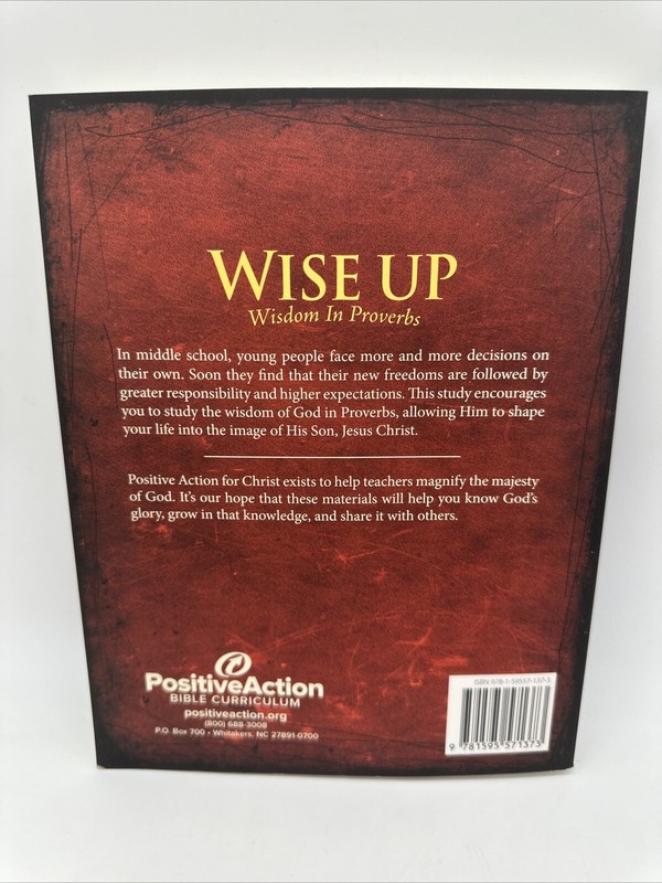 Wise Up: Wisdom in Proverbs Student Manual Positive Action for Christ NEW gallery