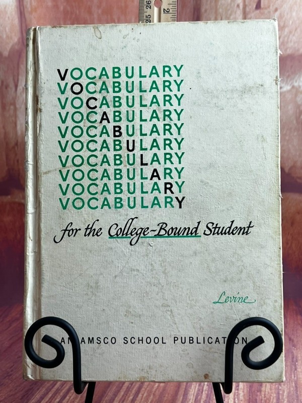 Vocabulary for the College-Bound Student | Hardcover (1972) 📗📘