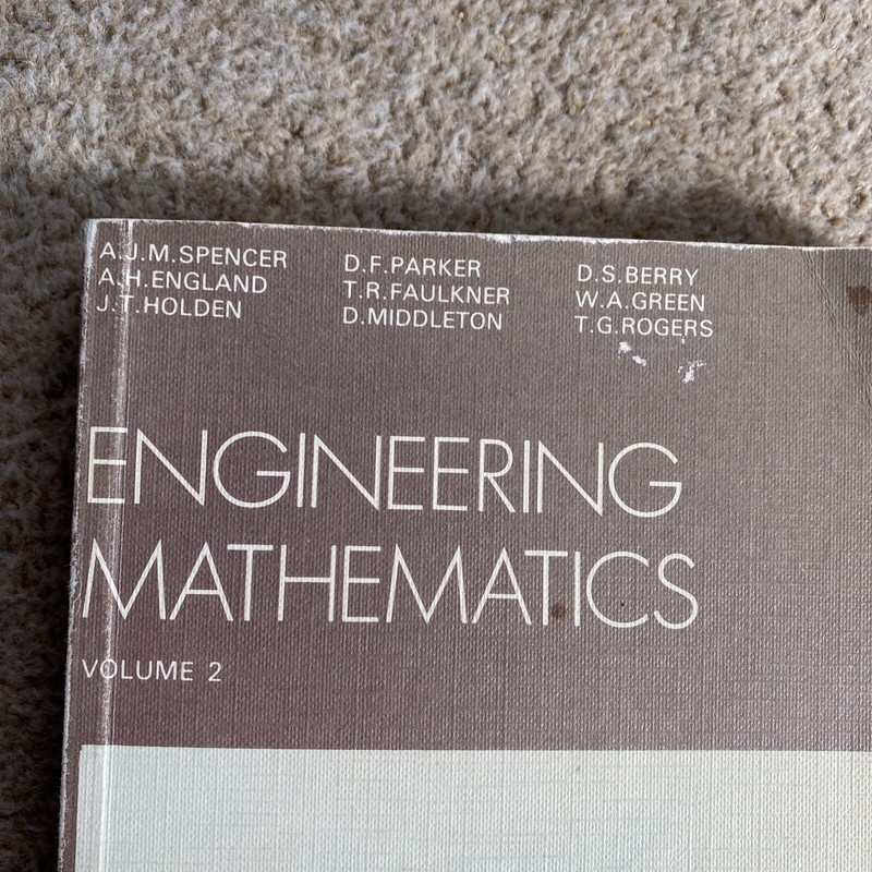 Engineering Mathematics Volume 2 - Van Nostrand Reinhold - Int. Student Edition gallery