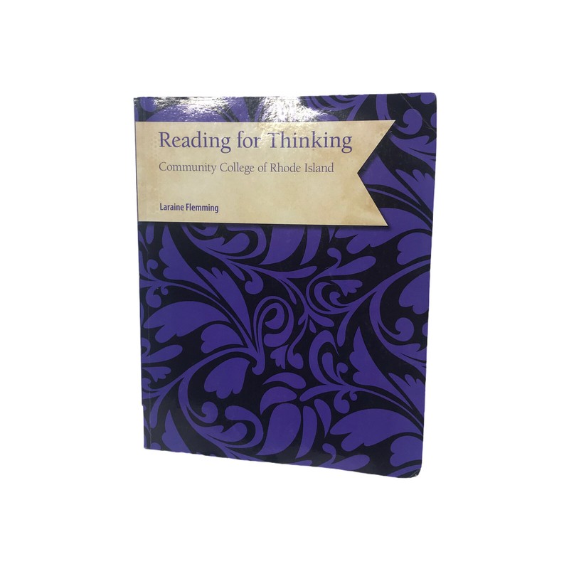 Community College Of Rhode Island Reading For Thinking – Laraine Flemming