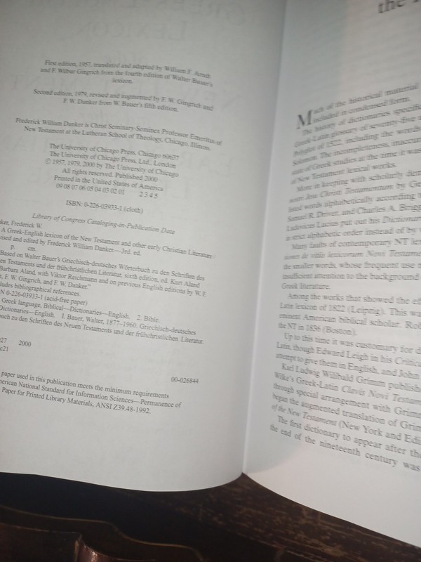 A Greek-English Lexicon of the New Testament Early Christian Life Bauer Danker gallery