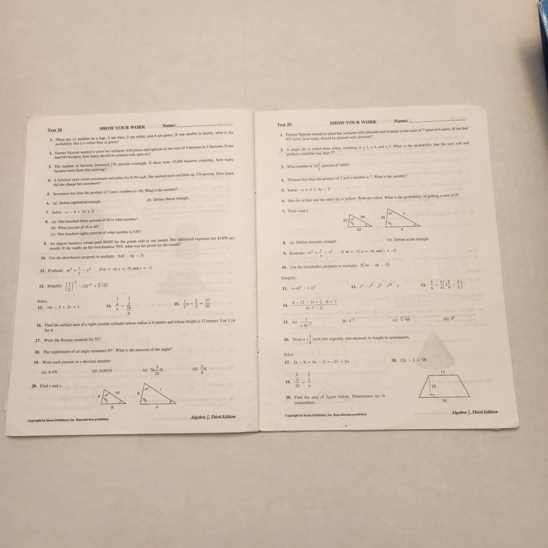 Saxon Algebra 1/2 Homeschool Curriculum Set Third Edition With DIVE Disc gallery