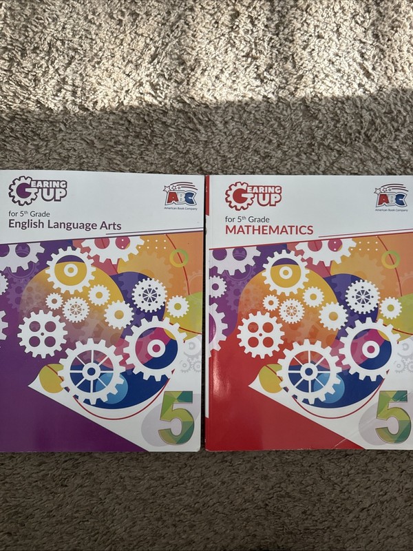 Gearing Up Grade 5 Mathematics And Language Arts 2 Book Lot