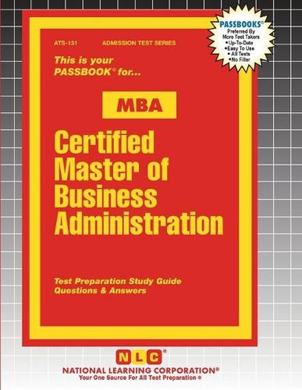 Certified Master of Business Administration (MBA) by Passbooks Paperback Book