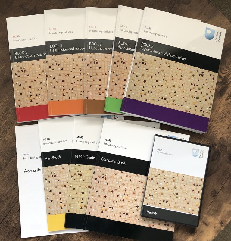 Open University M140 Introducing Statistics Module Full set
