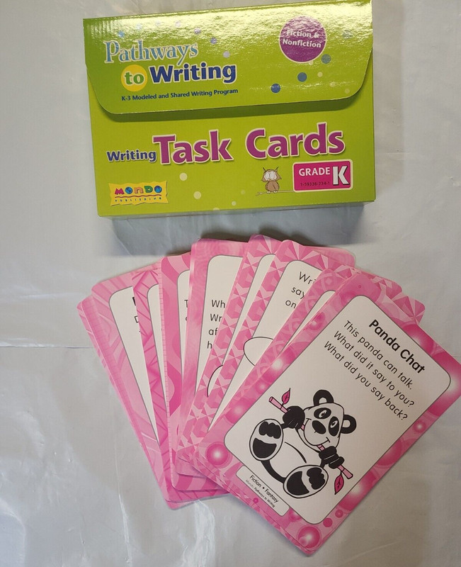 Mondo Pathways to Writing / WRITING TASK CARDS GRADE K / NEW gallery