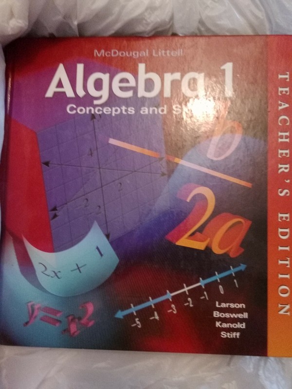 MCDOUGAL LITTELL ALGEBRA 1 CONCEPTS AND SKILLS TE W/ Teaching Materials lot