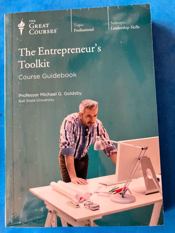 The Great Courses : The Entrepreneur’s Toolkit Guidebook & 4 DVD Set – NEW