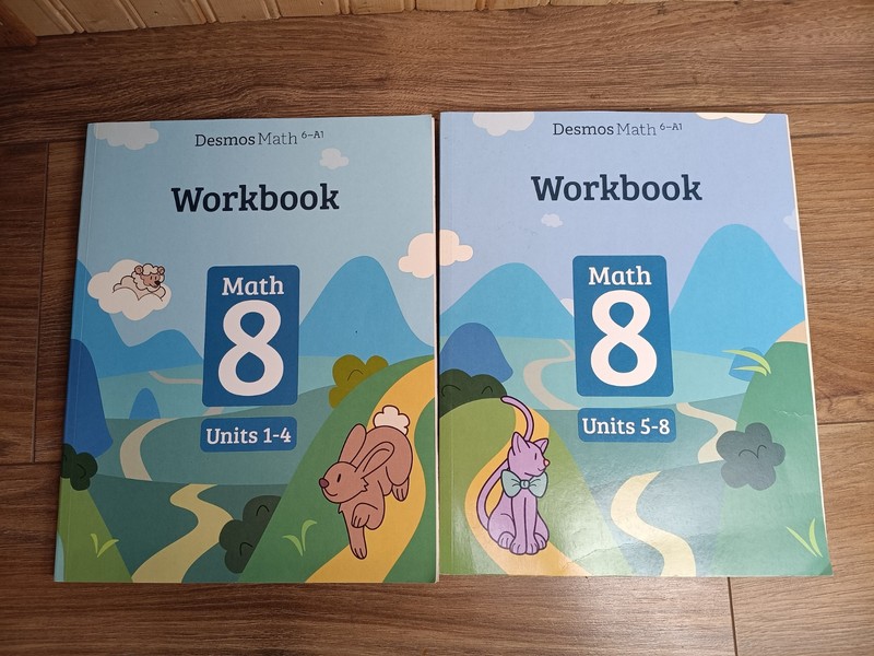 8th- Desmos Math ( Units 1-4, 5-8 ) Student Workbook Illustrative Mathematics