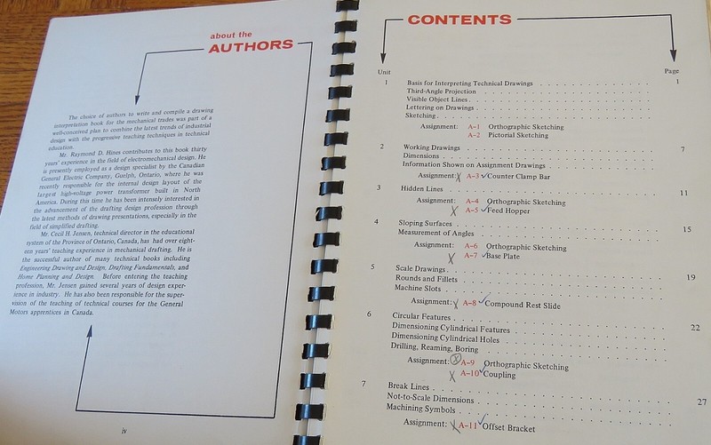 Interpreting Engineering drawings textbook Jensen and Hines vtg 1971 DELMAR PUBL gallery