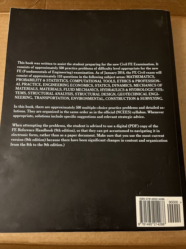 Practice Problems for the FE-CIVIL CBT Exam - Indranil Goswami, Ph.D., P.E. gallery