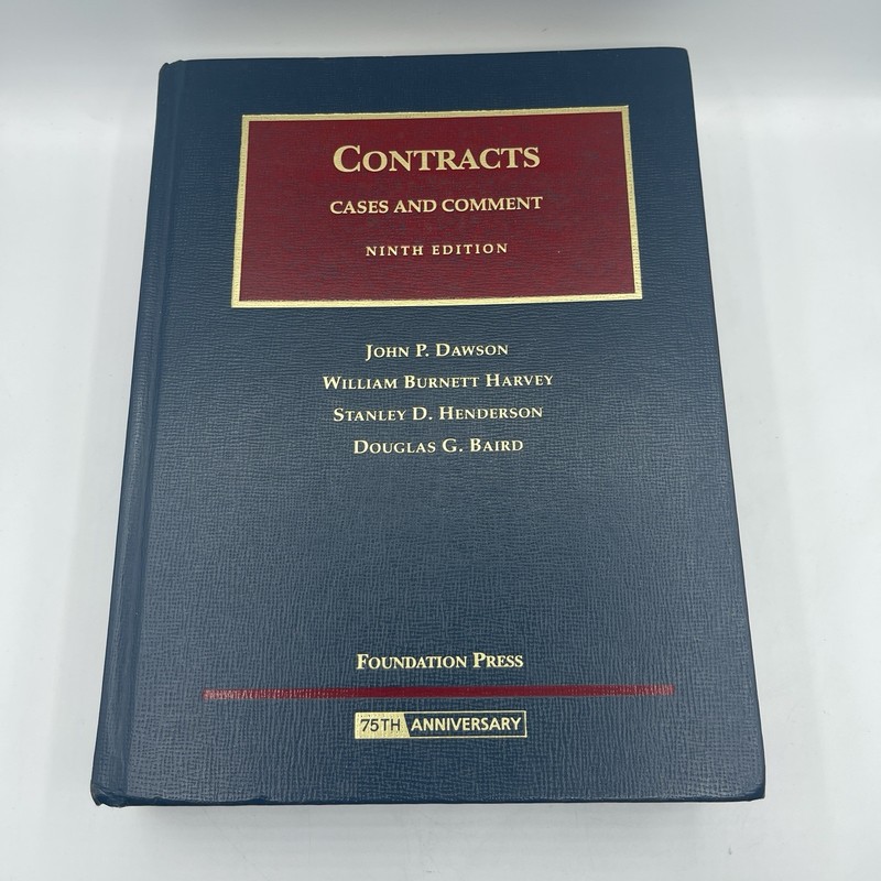 Contracts Cases And Materials 9th Edition Farnsworth et al Hardback & Digital 75
