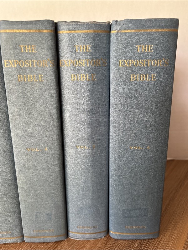 Expositor’s Bible – Complete 6-Volume Set – Nicoll Classic Commentary 1940 gallery