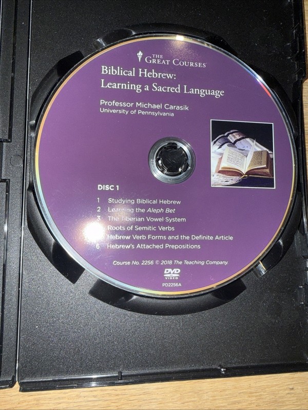 Biblical Hebrew: Learning a Sacred Language (DVD, 2018, 6 Disc Set) No Book -VG gallery