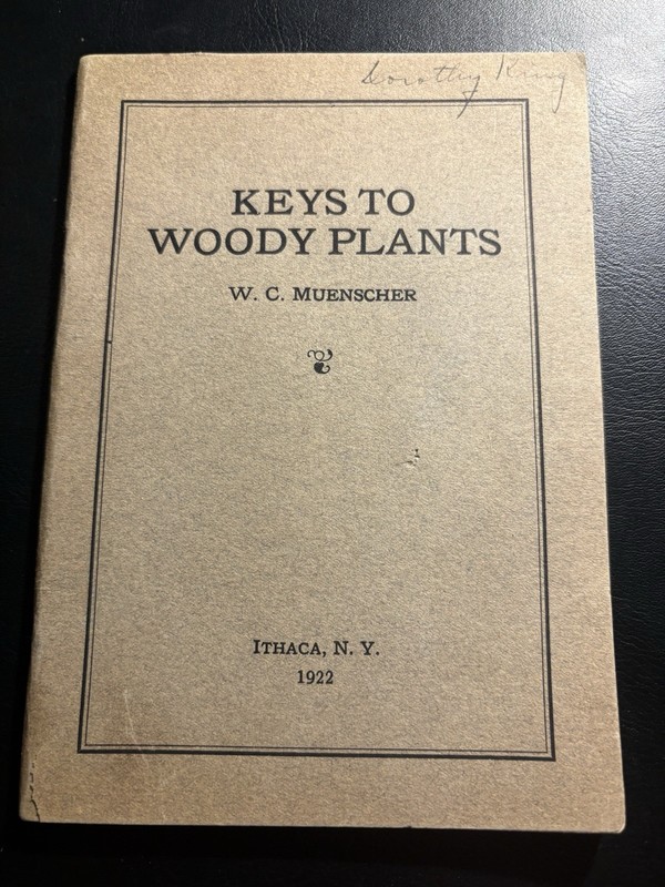 Keys To Woody Plants 1922 W.C. Muenscher Cornell Tree Identification Guide