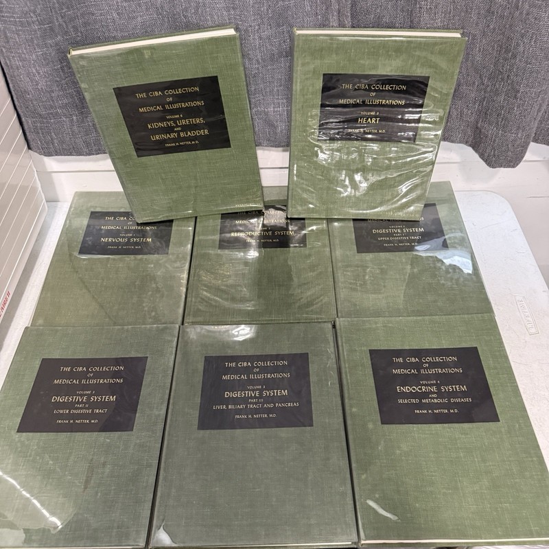 The Ciba Collection of Medical Illustrations Lot of 11 Books Volumes 1 to 8 HC gallery