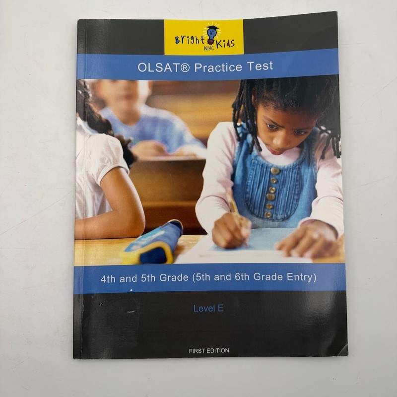 OLSAT Practice Test 4th And 5th Grade Entry Level E By Bright Kids NYC