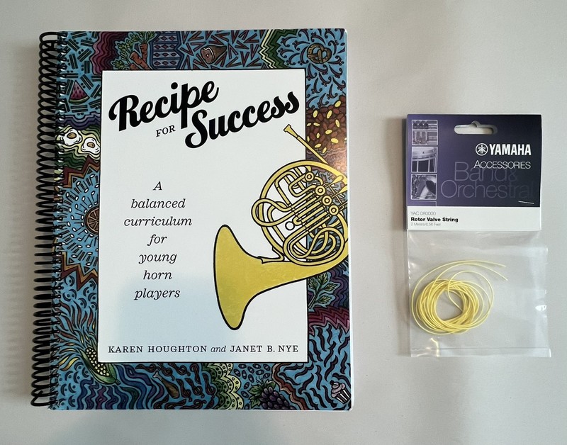 Recipe for Success -Karen Houghton: French Horn Lesson Book w/Rotor Valve String
