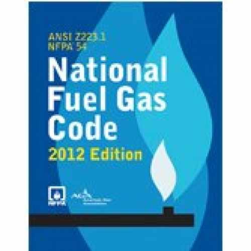 National Fuel Gas Code, 2012 Ed (NFPA 54 – Paperback, by ANSI Z223.1 – Very Good