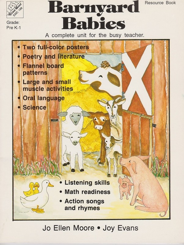 BARNYARD BABIES Reproducible Teacher Resource Book Science Literature PreK-1