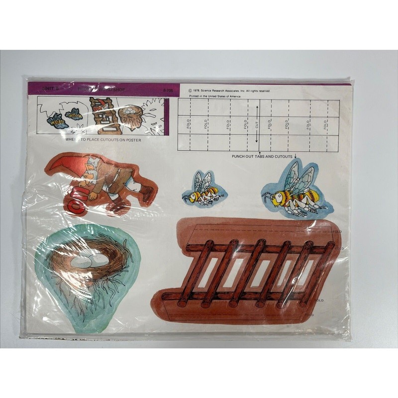 1978 SRA PHONICS WORD SHOP Teaching Unit 5 Only Learning Education NOS
