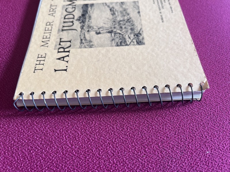 Meier Art Judgment Test (1940) by Norman C Meier, Vintage Psychology Test Manual gallery