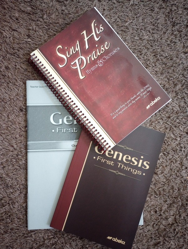 Abeka 12th grade Genesis: First Things, Textbook and Test/Quiz Key Homeschool