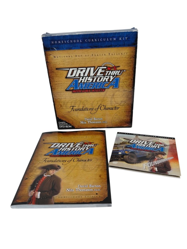 Drive Thru History America Homeschool Foundations of Character Book & DVD
