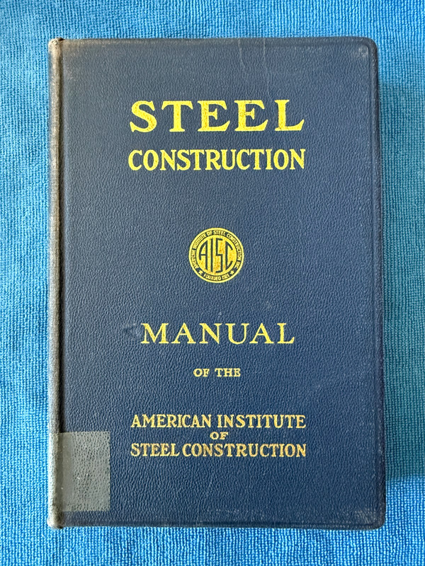 AISC Manual American Institute of Steel Construction 5th Edition 6th Print 1948