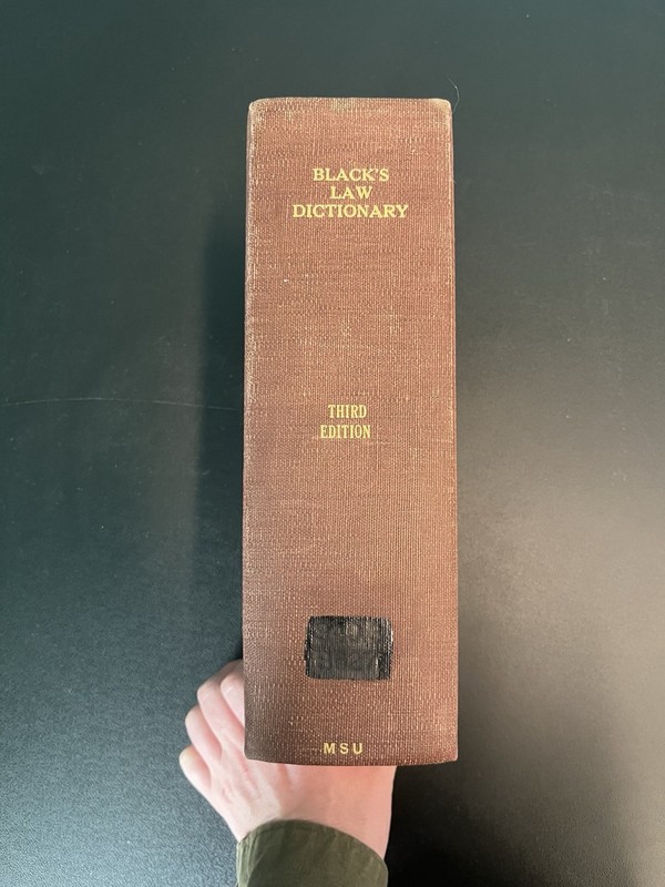 Black’s Law Dictionary Third Edition - Henry Campbell Black -West-1933-Hardcover gallery