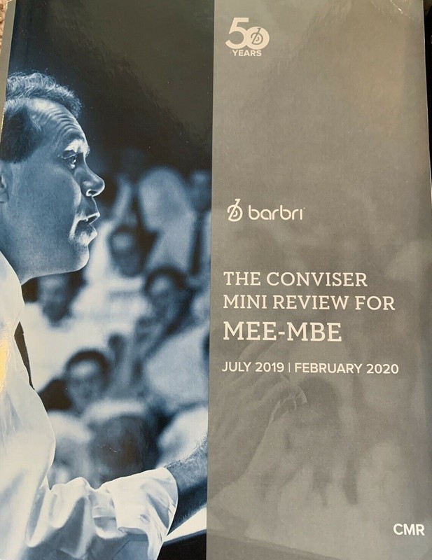 ✴💖2019 ~ 2020 Barbri MEE-MBE The Conviser Mini Review (UBE) ~~ VG Condition✔😎