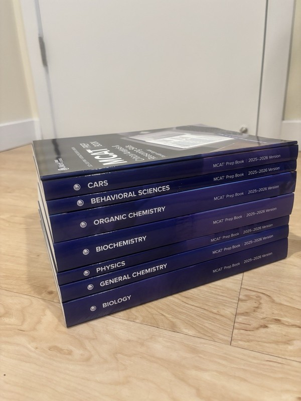 UWorld MCAT Prep Book Set 2025-2026 Version Behavioral Sciences Biology Chemist…
