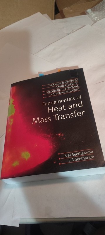 fundamentals of heat and mass transfer book seetharuma WILEY INDIA press