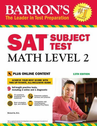 SAT Subject Test: Math Level 2 with Online Tests; – 9781438011141, paperback, MA