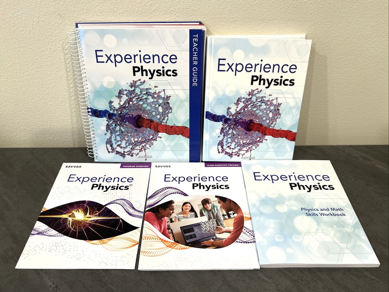 Experience Physics Teacher’s Guide, Textbook, & Workbook by Savvas – NEW