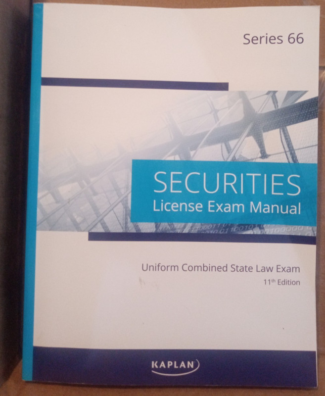 Kaplan -Series 66 Securities License Exam Manual-- 11th Edition Paperback
