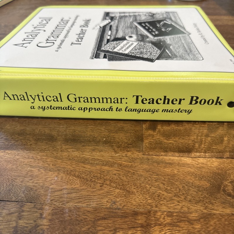 Analytical Grammar Teacher Book: Systematic Approach to Language Mastery UNUSED gallery