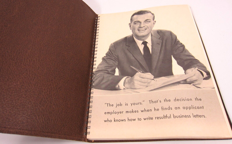 College Business Correspondence Second Edition 1965 Spiral Bound Book Ledger