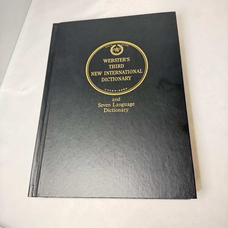 For Webster’s Third New International Dictionary Unabridged Edition Hardcover