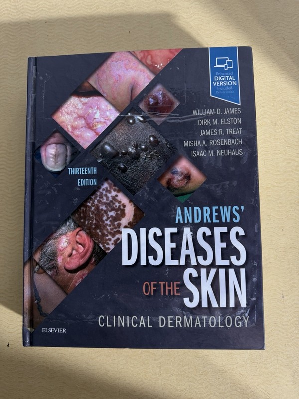 Andrews’ Diseases Of The Skin Clinical Dermatology HB Book Elsevier 13 Edition