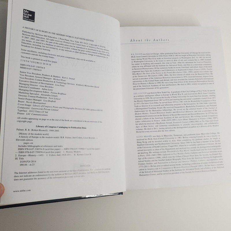 A History of Europe in the Modern World - Lloyd Kramer,Joel Colton, R.R. Palmer gallery