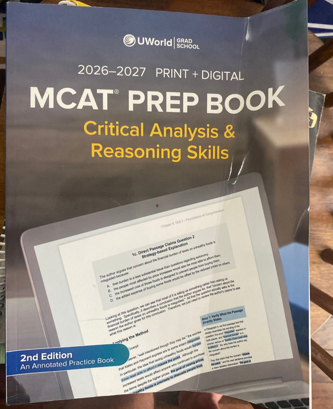 MCAT Prep Book – 2nd Edition 2026-2027 – Paperback – GOOD