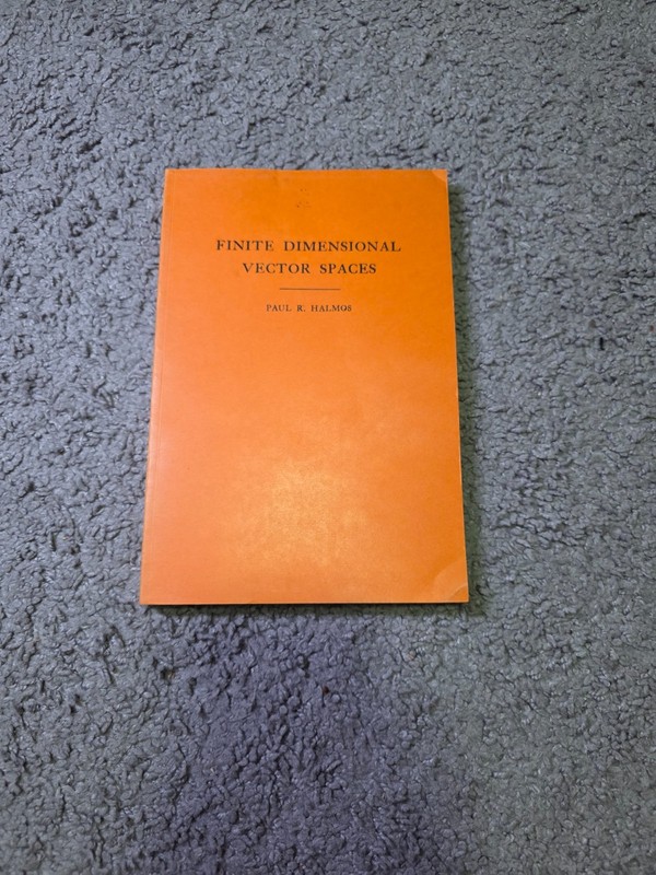 Finite Dimensional Vector Spaces by Paul R. Halmos - First Edition Paperback