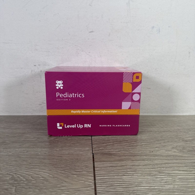 Level Up RN Pediatrics Nursing Flashcards Peds Edition 3 SEALED