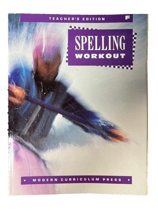 MCP Spelling Workout Level F Teachers Edition~1994 Paperback~Homeschool T5 07