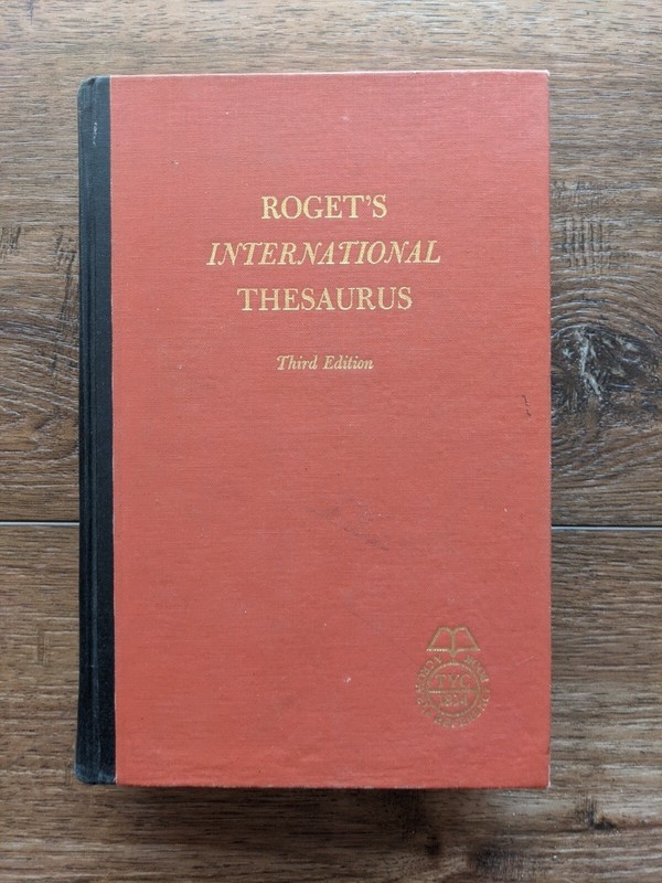 RARE 1962 Roget’s International Thesaurus Thomas Crowell 3rd Edit. Thumb MISC5
